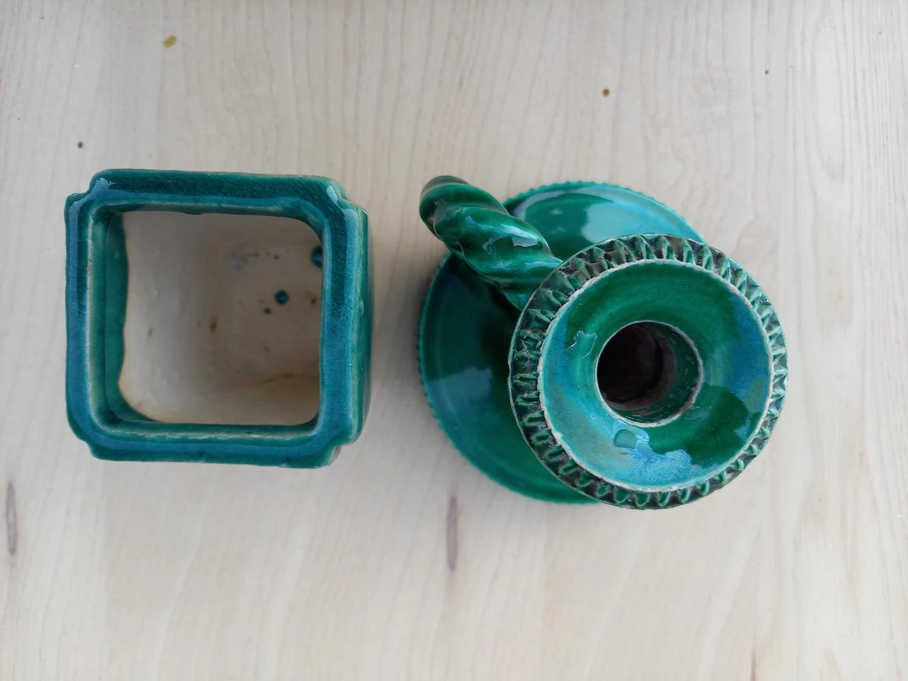 Pied de lampe et vase vintage – photo 4
